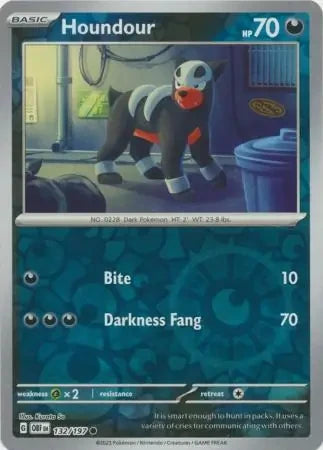 OBF132/197 - Houndour Reverse Holo