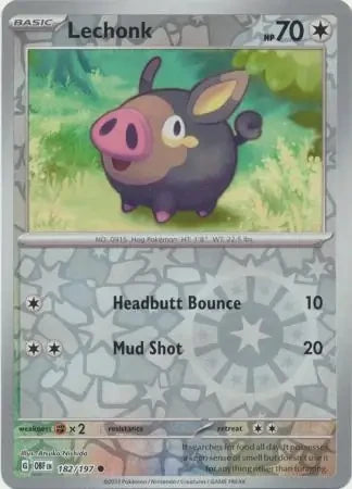 OBF182/197 - Lechonk Reverse Holo