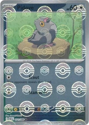 BLK071/086PB - Pidove Poke Ball