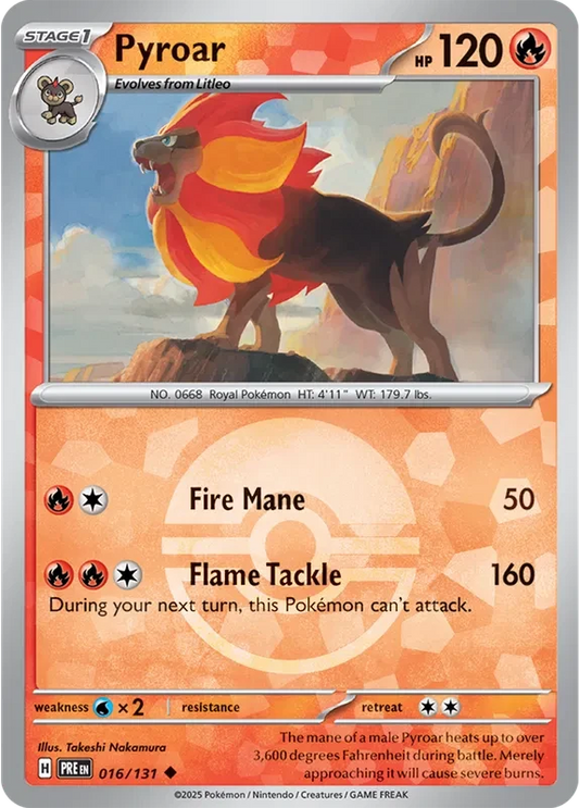 PRE016/131PB - Pyroar Poke Ball
