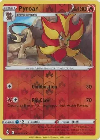 EVS023/203 - Pyroar Reverse Holo