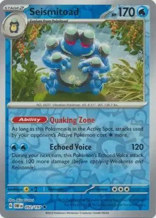 OBF052/197 - Seismitoad Reverse Holo