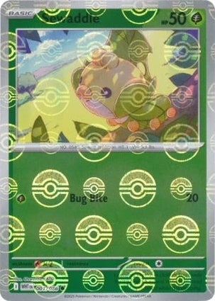WHT001/086PB - Sewaddle Poke Ball