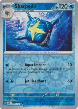 OBF047/197 - Sharpedo Reverse Holo