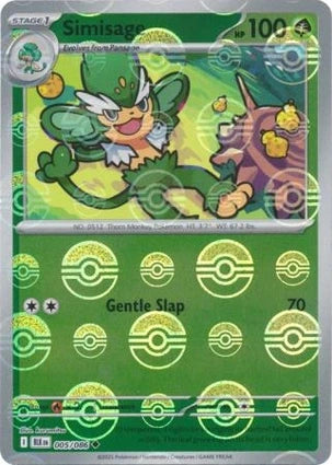 BLK005/086PB - Simisage Poke Ball