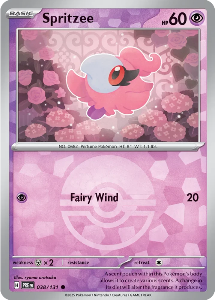 PRE038/131PB - Spritzee Poke Ball