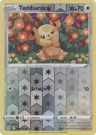 EVS126/203 - Teddiursa Reverse Holo
