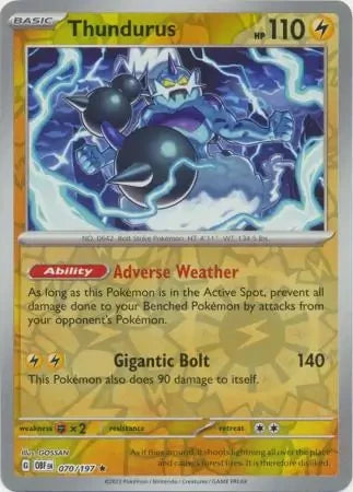 OBF070/197 - Thundurus Reverse Holo