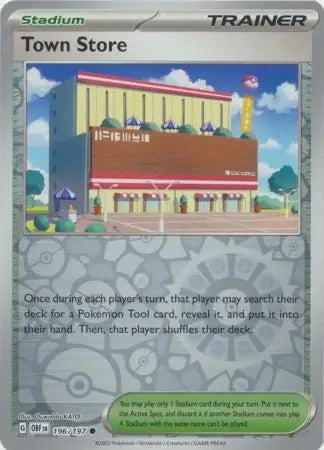 OBF196/197 - Town Store Reverse Holo