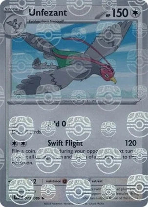 BLK073/086MB - Unfezant Master Ball