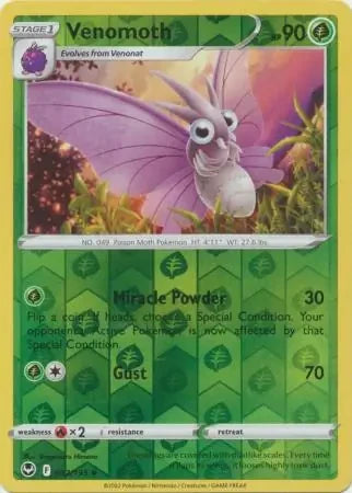 SIT002/195 - Venomoth Reverse Holo