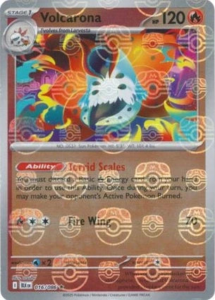 BLK016/086MB - Volcarona Master Ball