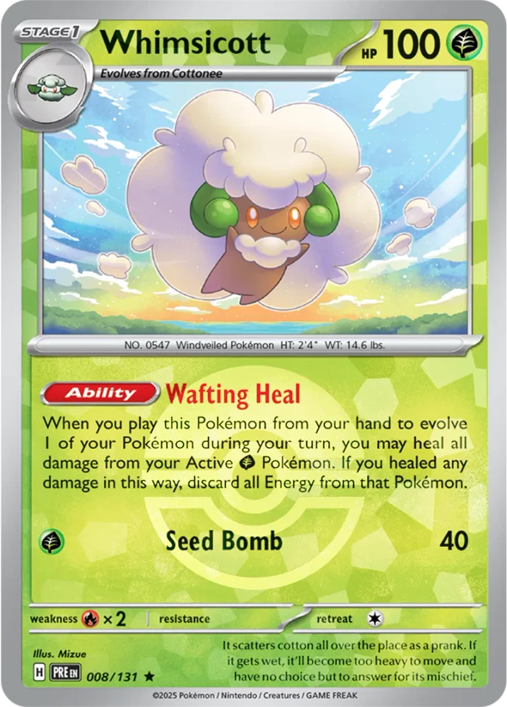 PRE008/131PB - Whimsicott Poke Ball