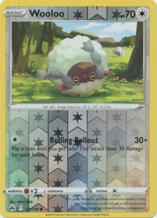 CRZ121/159 - Wooloo Reverse Holo